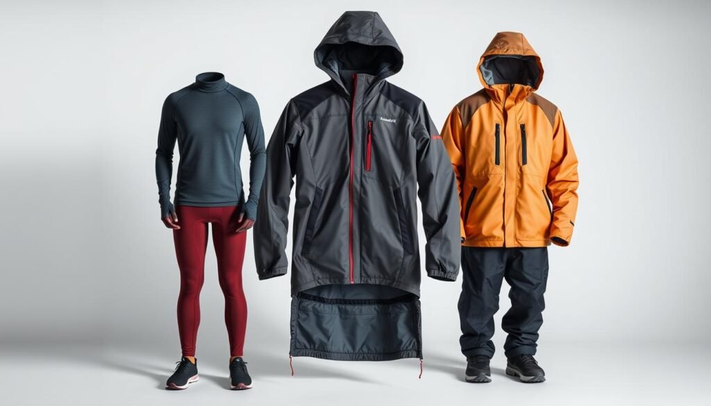 winter workout gear layering system